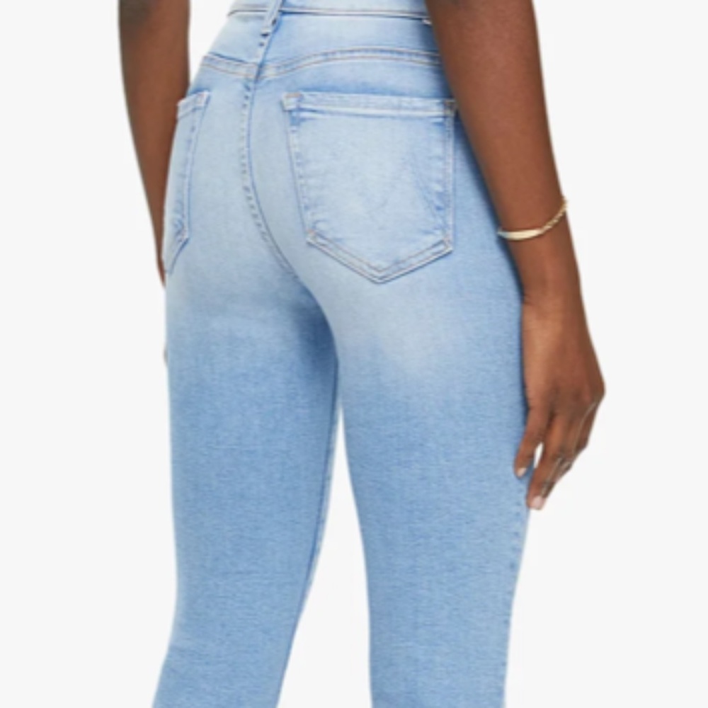 Mother insider crop step fray denim jeans size 29.